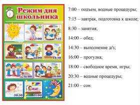 Режим дня школьников: ключ к успешной учебе и здоровью.